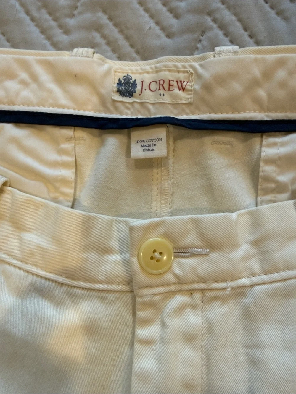 Classic Cream Straight-Leg Pants